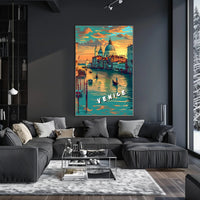 Venice at Sunset Poster