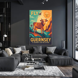 Fly to Guernsey Poster