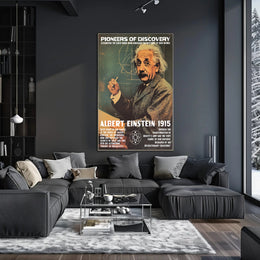 Einstein Theory Relativity Vintage Inspirational Poster