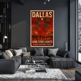 Dallas Lone Star Lights Poster