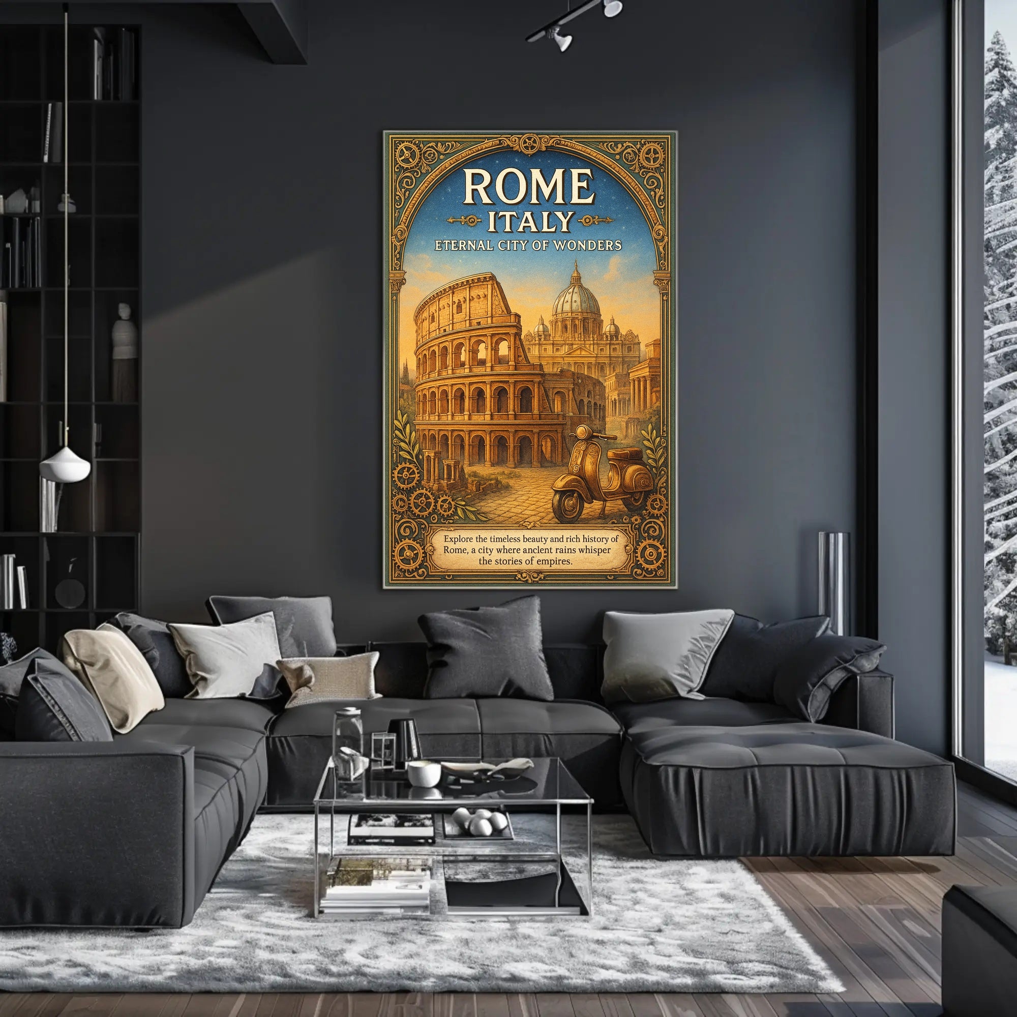 Rome, Italy Eternal City of Wonders Poster