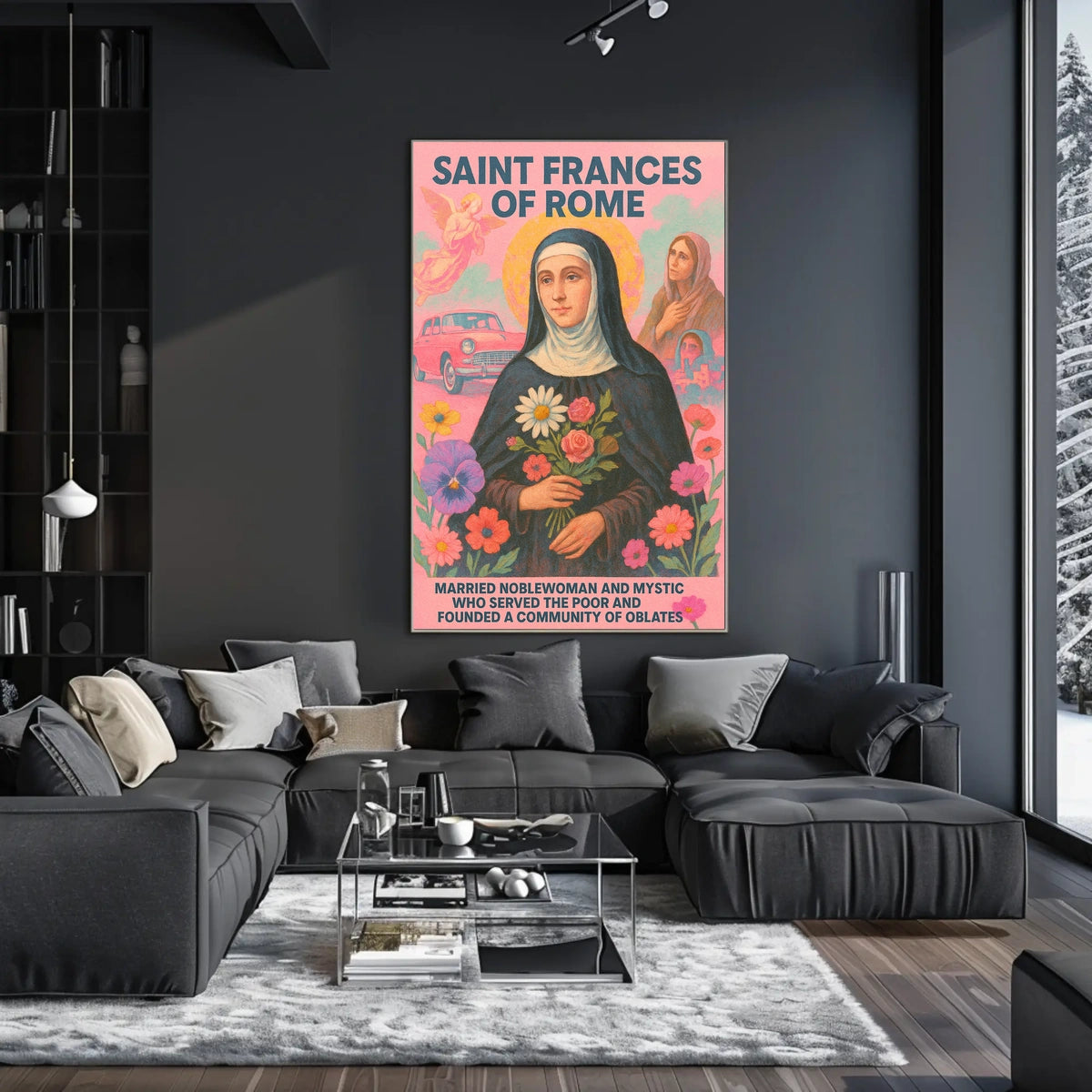 Saint Frances Of Rome Poster