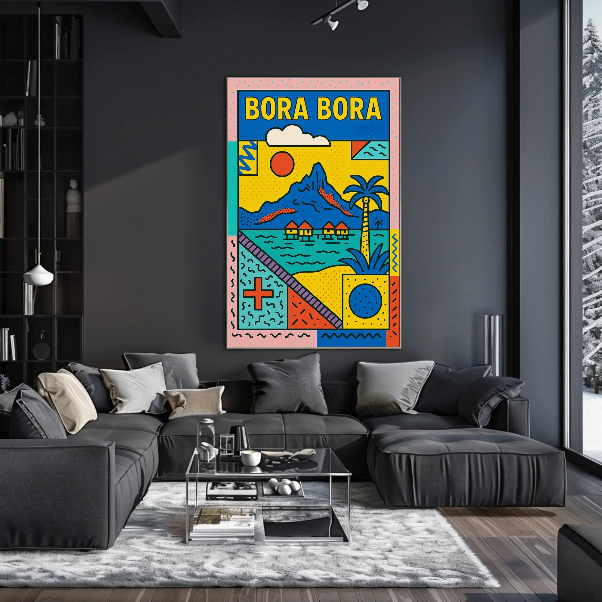 Bora Bora Pop Art Travel Poster PosterGoat