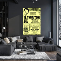Thurston Magic Show Vintage Theatrical Cultural Poster