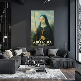 Saint Scholastica Poster