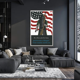 Join the Army: Be a Warrior - Military Recruitment Poster