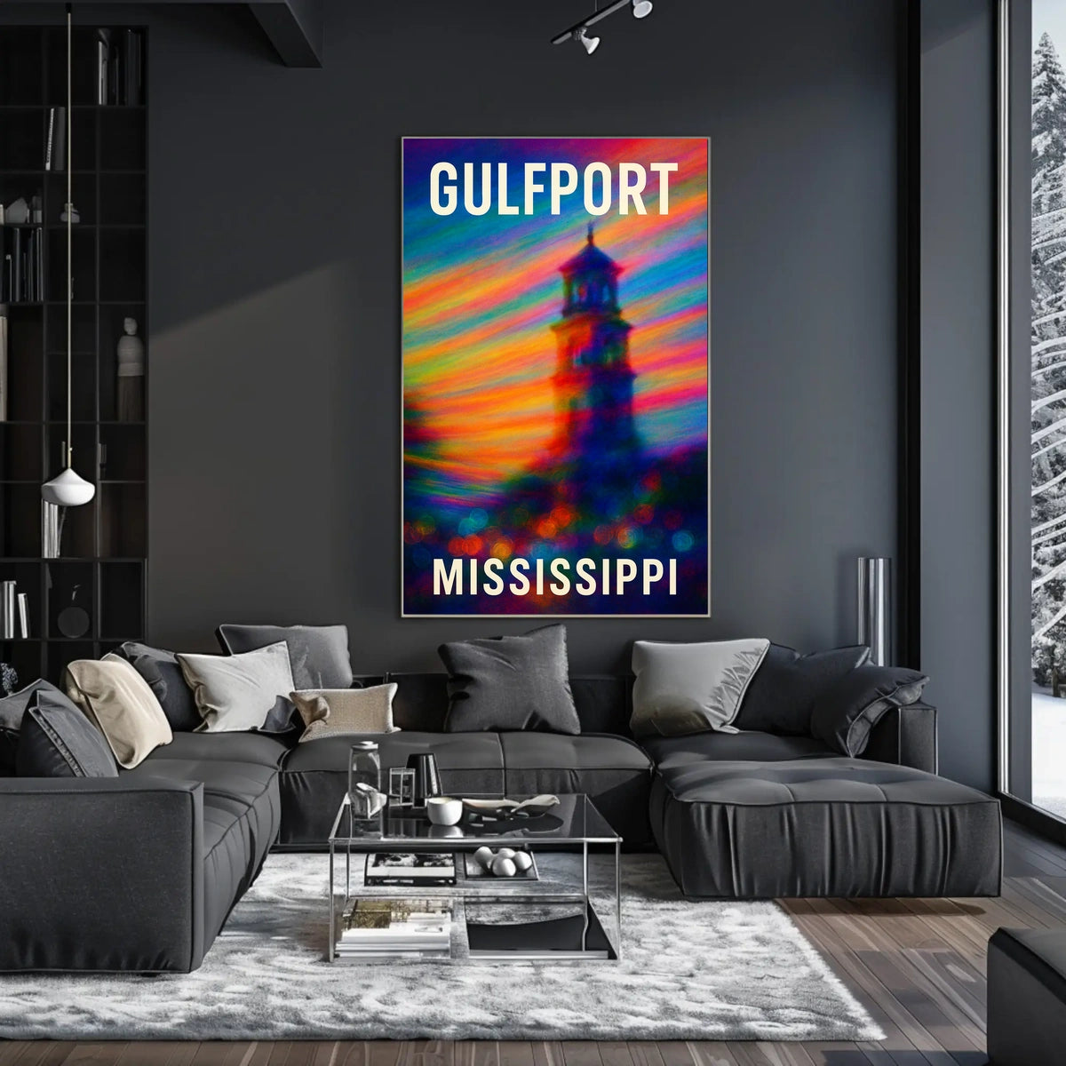 Gulfport Mississippi Coastal Travel Photography Poster