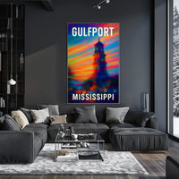 Gulfport Mississippi Coastal Travel Photography Poster