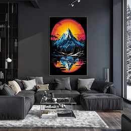 Majestic Mountain Reflection Poster