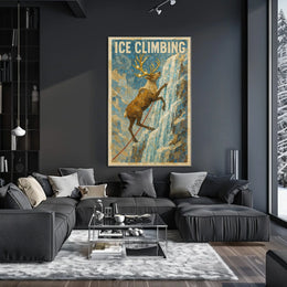 Ice Climbing Adventure Poster