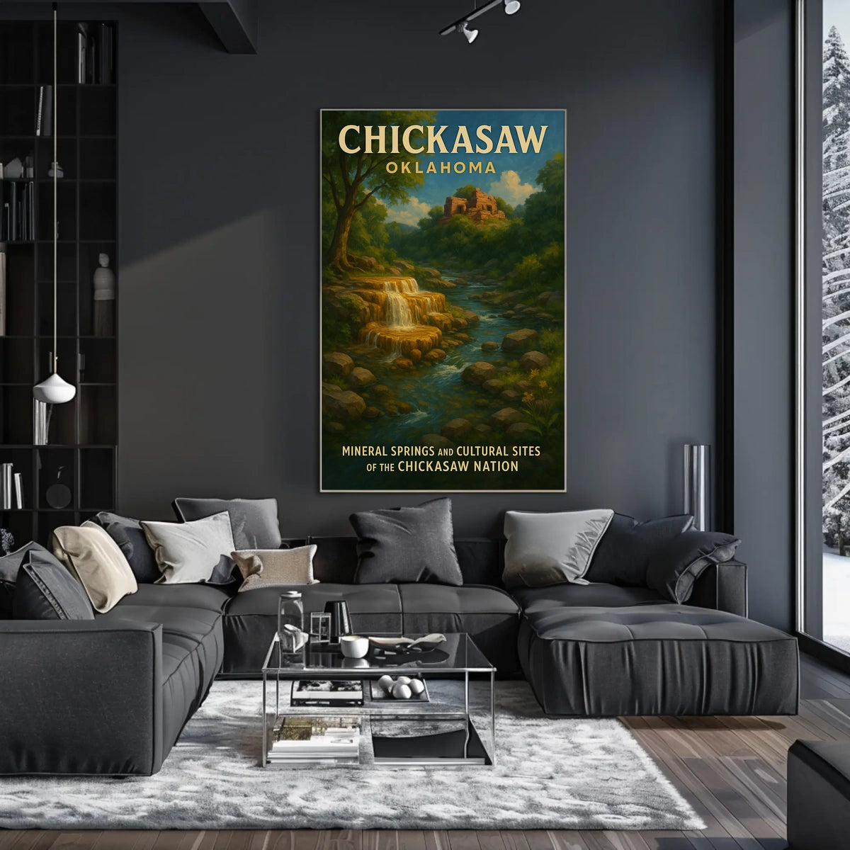 Chickasaw Nation Mineral Springs And Poster