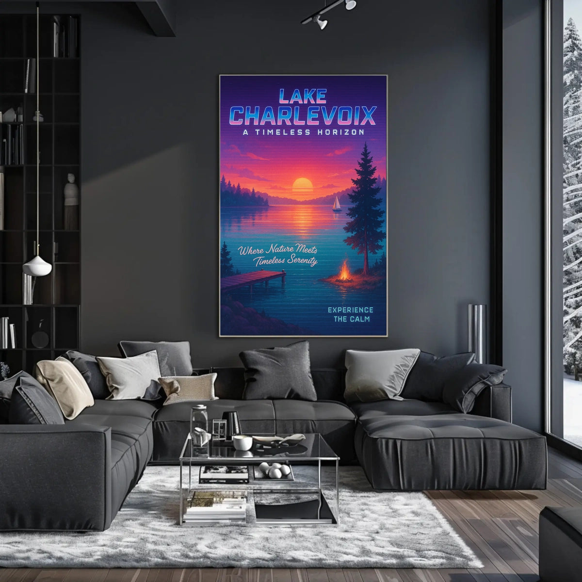 Lake Charlevoix A Timeless Horizon Poster