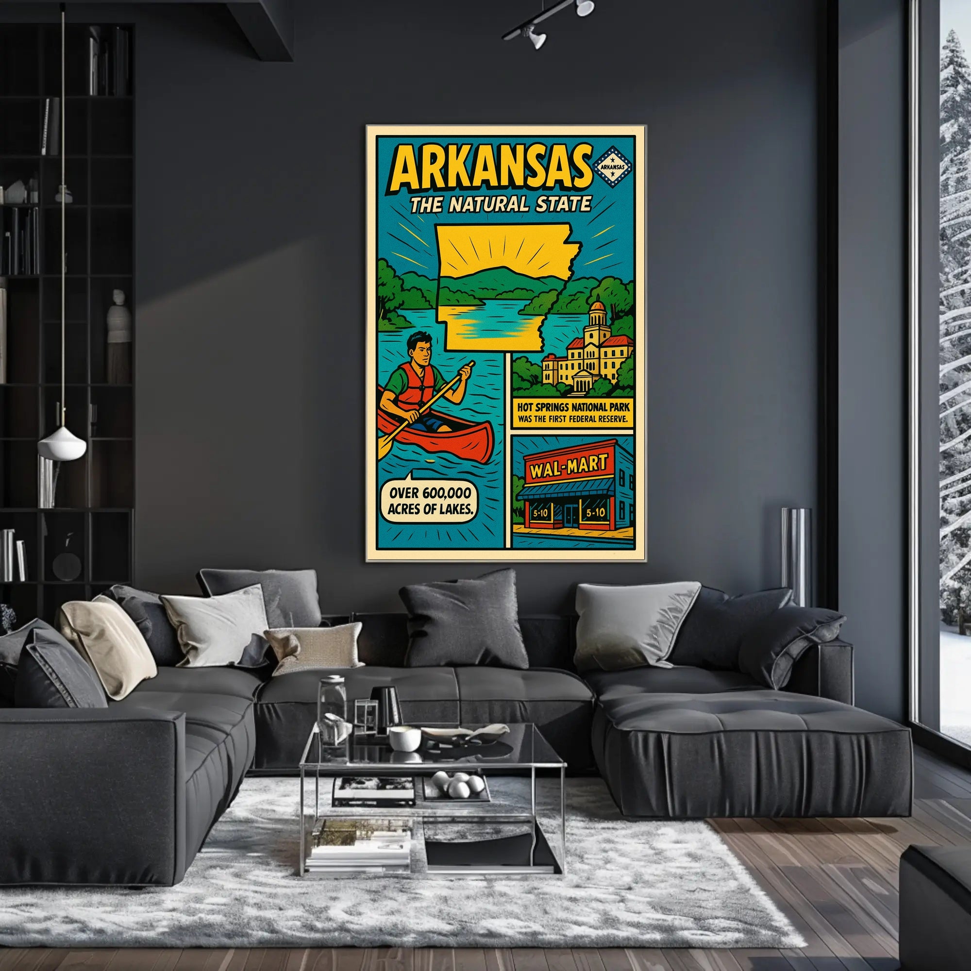 Arkansas The Natural State Poster