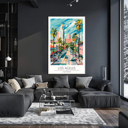 Los Angeles Vibes Poster PosterGoat