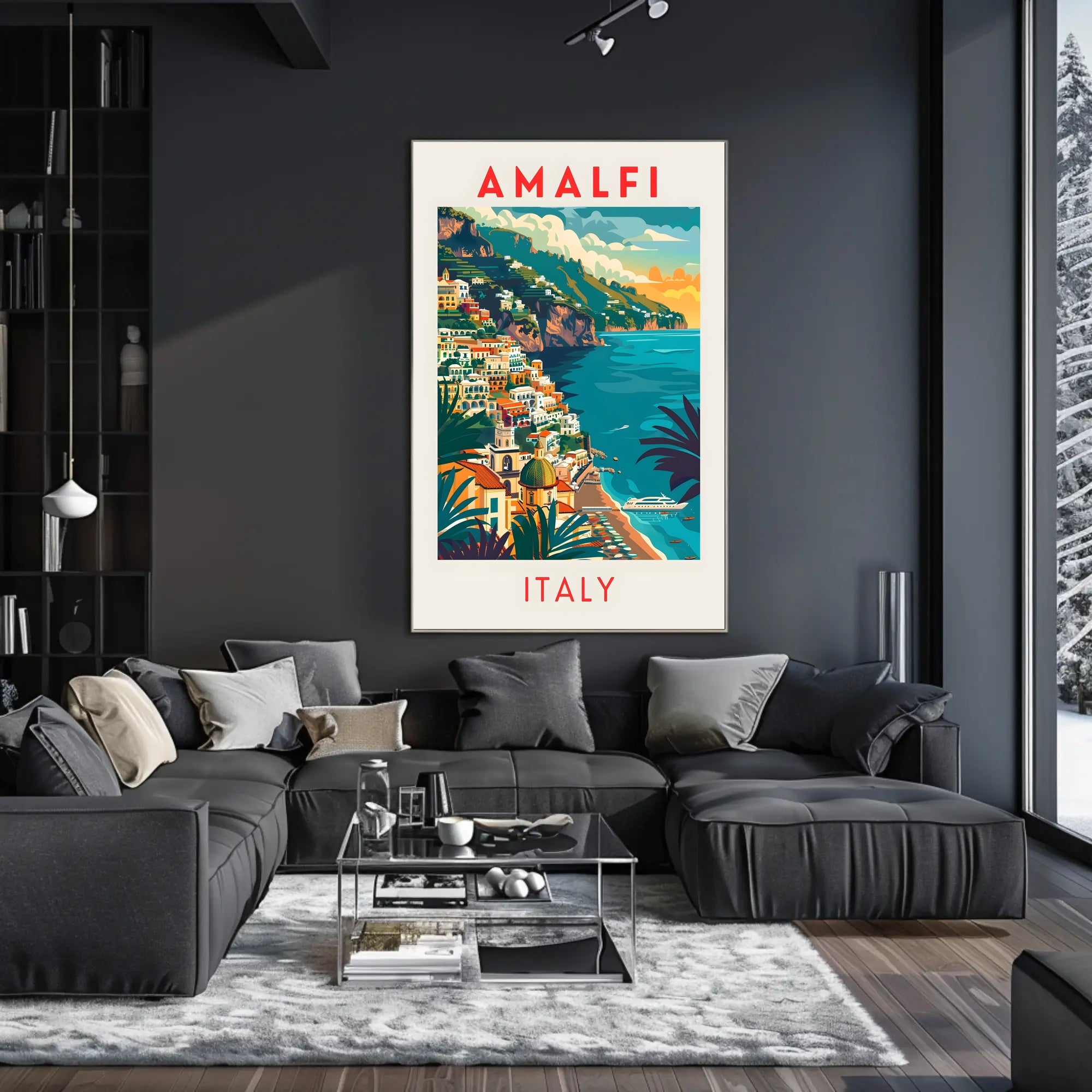 Amalfi Coast Travel Poster