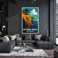 Pictured Rocks, Michigan Poster