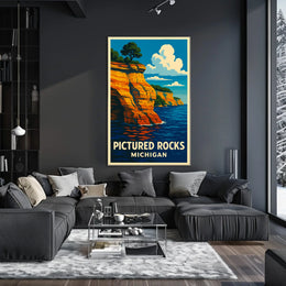 Pictured Rocks, Michigan Poster