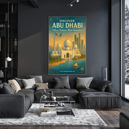Abu Dhabi Tradition Meets Innovation Travel Poster