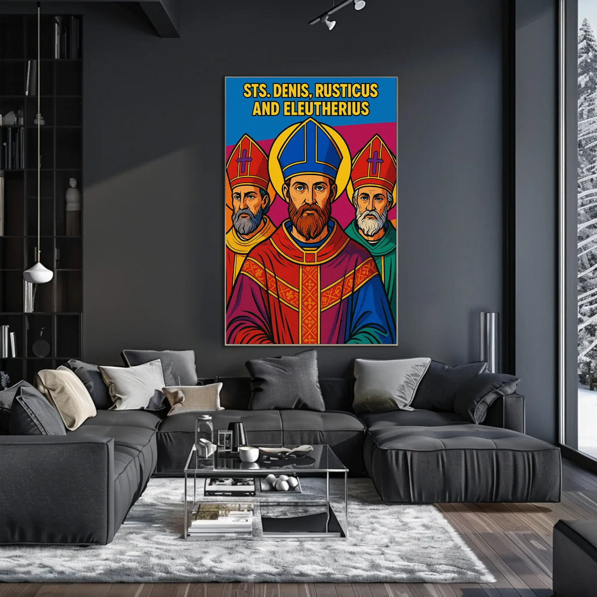 Saints Denis, Rusticus, and Eleutherius Poster