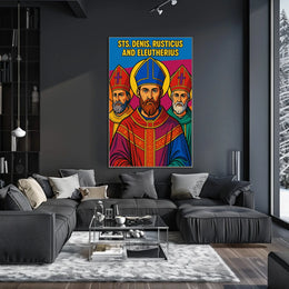 Saints Denis, Rusticus, and Eleutherius Poster