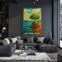 Biscayne National Park Poster Wall Art Coastal Decor