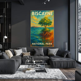 Biscayne National Park Poster Wall Art Coastal Decor