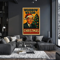 Woodrow Wilson Christmas Poster