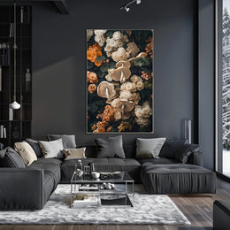 Floral And Fungal Harmony Wall Art Print