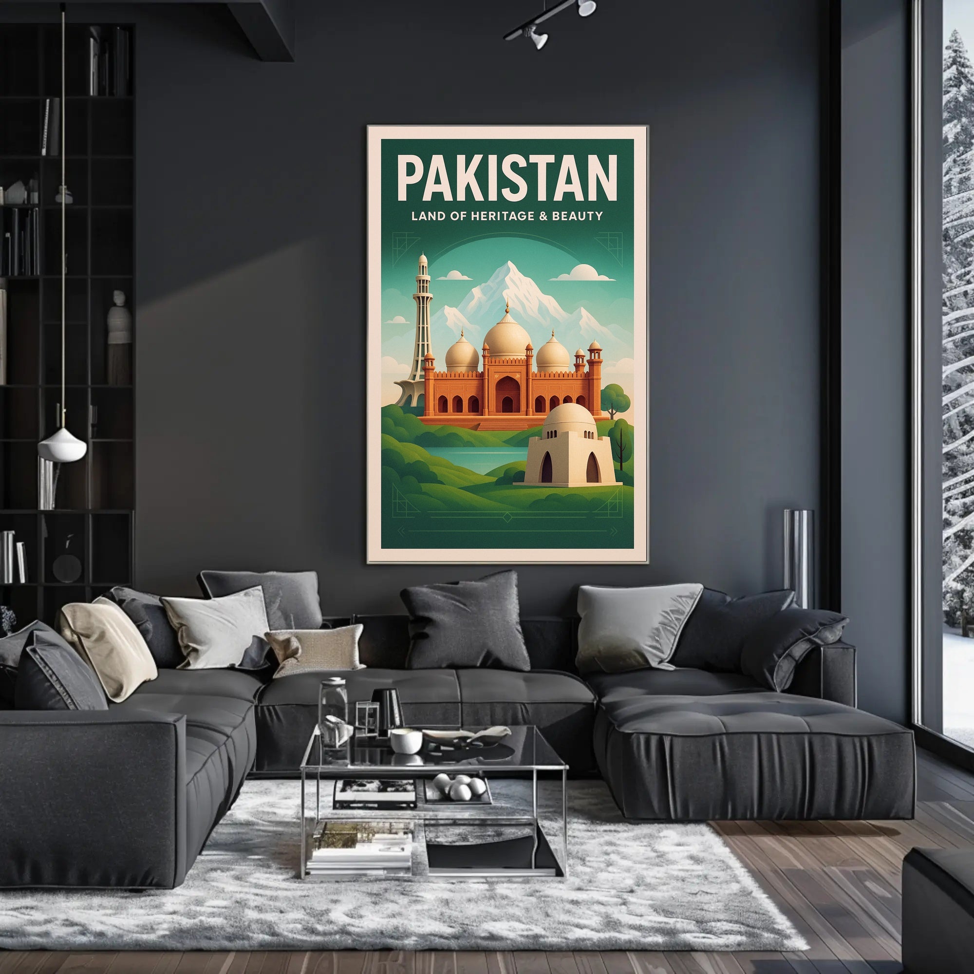 Pakistan Land of Heritage & Beauty Poster PosterGoat