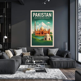 Pakistan Land of Heritage & Beauty Poster PosterGoat