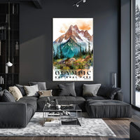 Olympic Watercolor Wall Art Poster