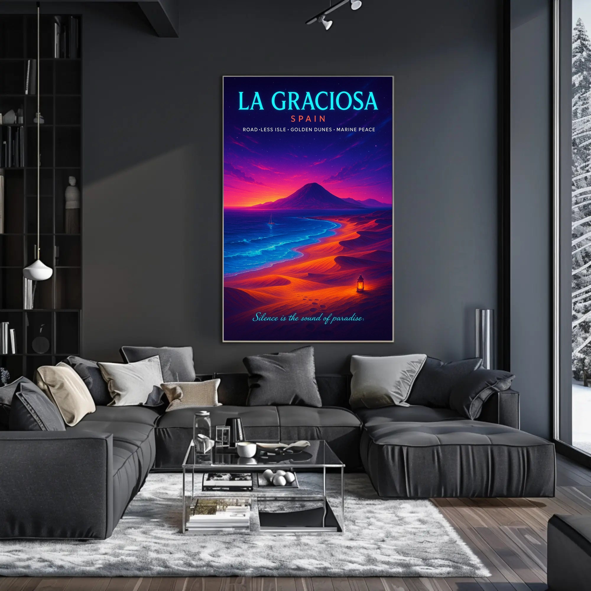 La Graciosa Twilight, Travel Escape Poster