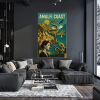 Amalfi Coast Enchanting Escape Poster 18x24 Wall Art
