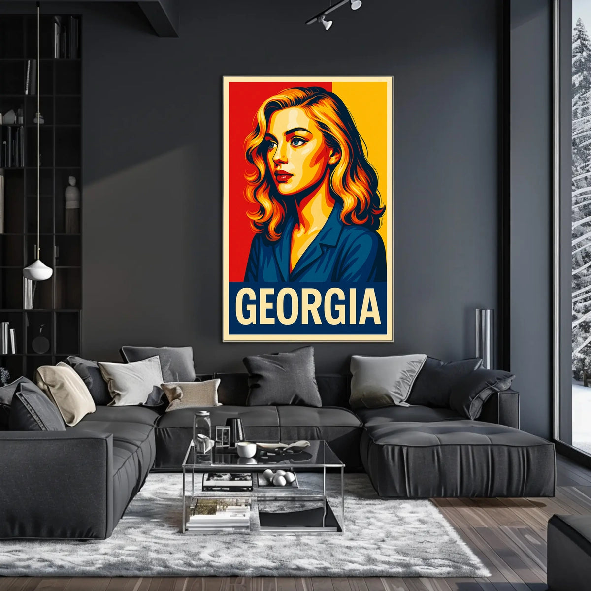 Georgia Vibrant Portrait Poster