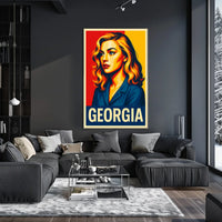 Georgia Vibrant Portrait Poster