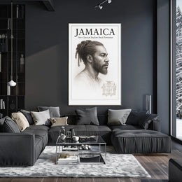 Jamaica NeoClassical Realism Portrait Poster PosterGoat