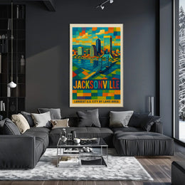 Jacksonville Largest U.S. City by Land Area Poster
