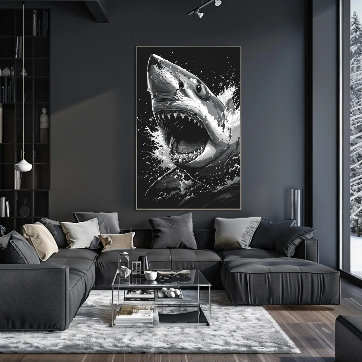 The Ferocious Shark Poster