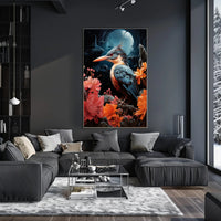 Enchanted Night Bird Poster