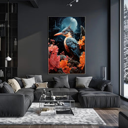 Enchanted Night Bird Poster