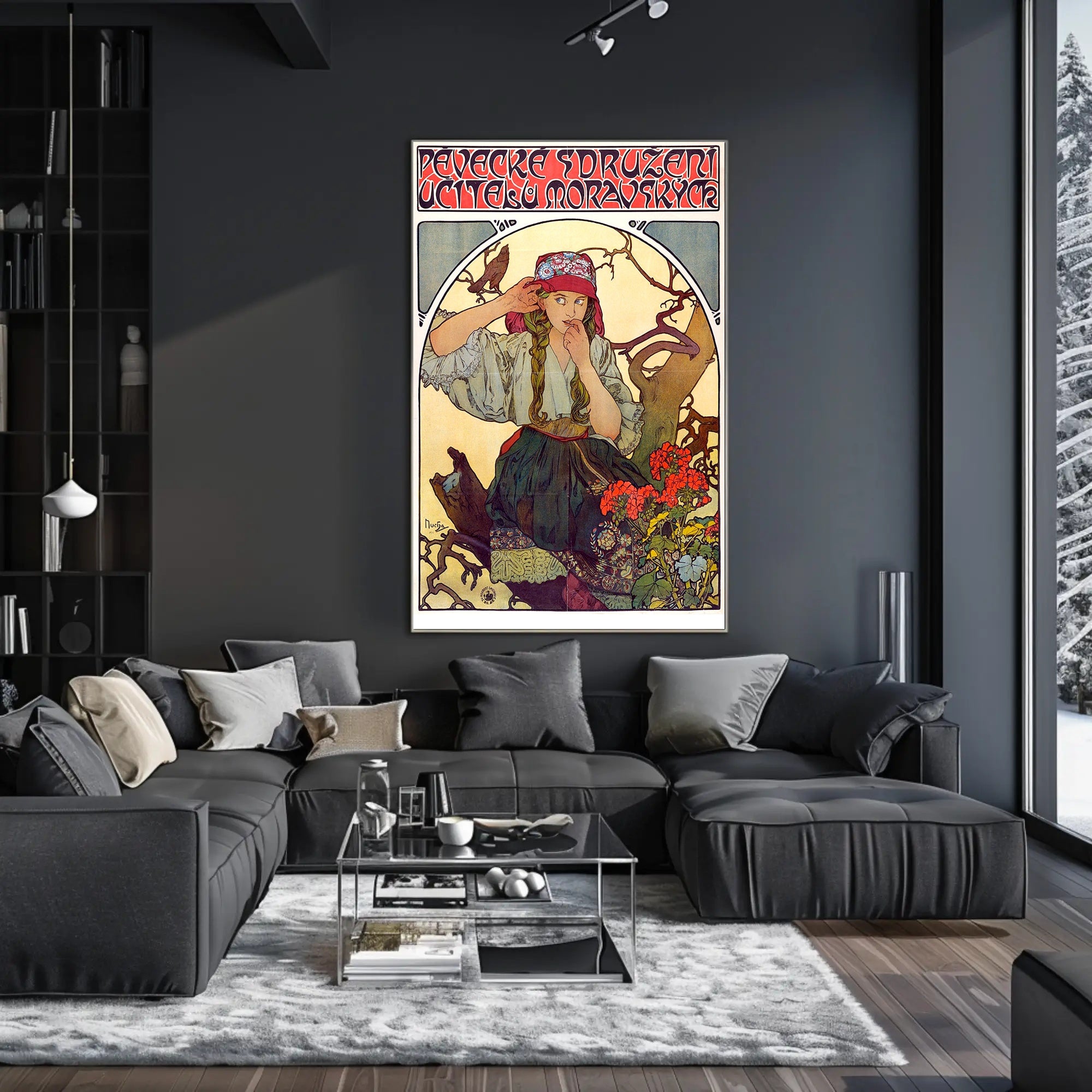 Moravian Singing Teachers Poster Art Nouveau Print