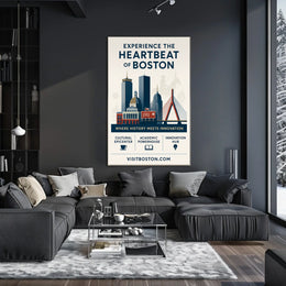 Experience The Heartbeat Of Boston Poster