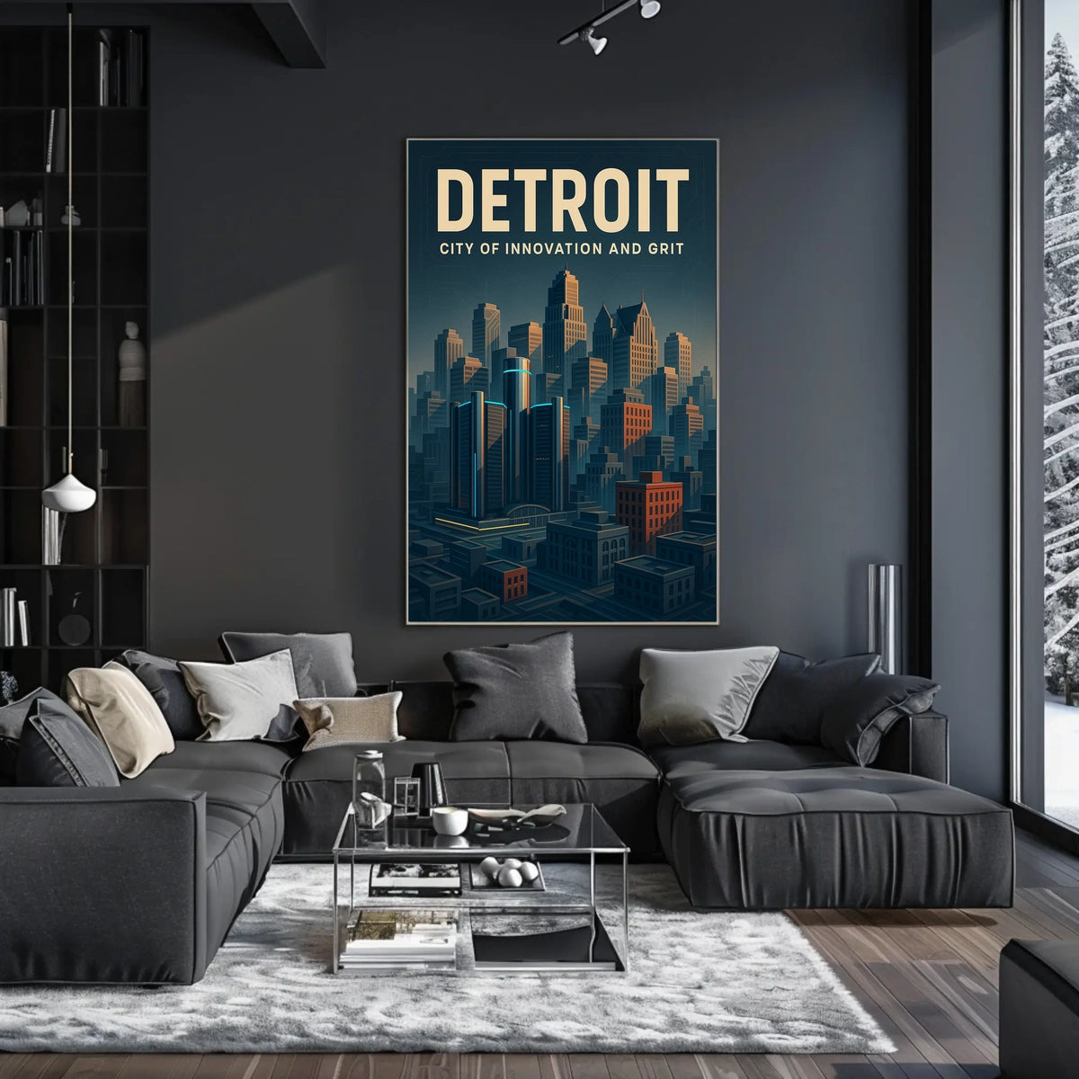 Detroit City Of Innovation And Grit Poster