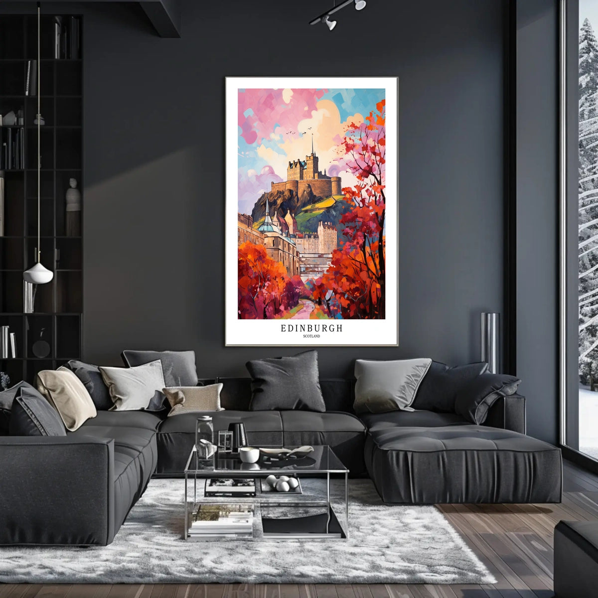 Edinburgh Castle In Autumn Poster