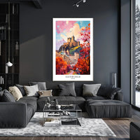 Edinburgh Castle In Autumn Poster