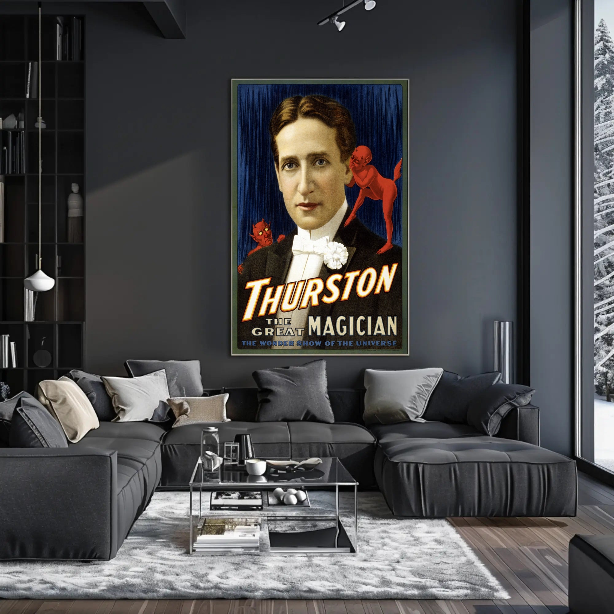 Thurston The Great Magician Vintage Entertainment Poster