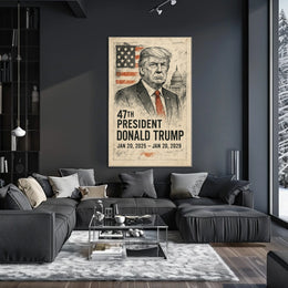 Donald Trump 47th President Poster