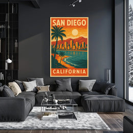 San Diego Travel Poster