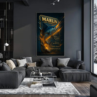 Marlin Salt Water Fish Poster