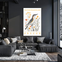 Western Meadowlark Oregon State Bird Art Poster